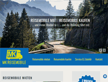 Tablet Screenshot of mk-reisemobile.de